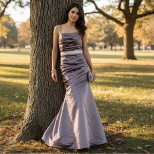 Wtoo by Watters & Watters Nordstrom Gray Bridesmaid Gown Size 6